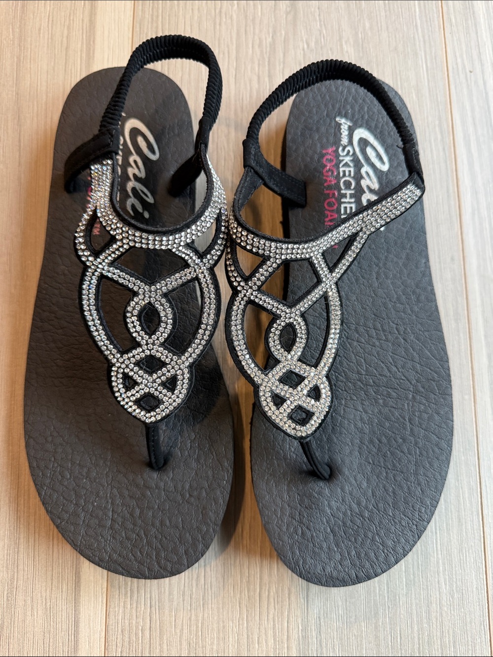 Skechers Women's Cali Slingback Yoga Foam Meditation Sandals Size 38 ( 8 US )